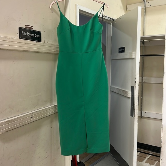Slip Dress Christian Siriano Green Dress Emerald Long Sleeve Draped Gown  Christian Siriano